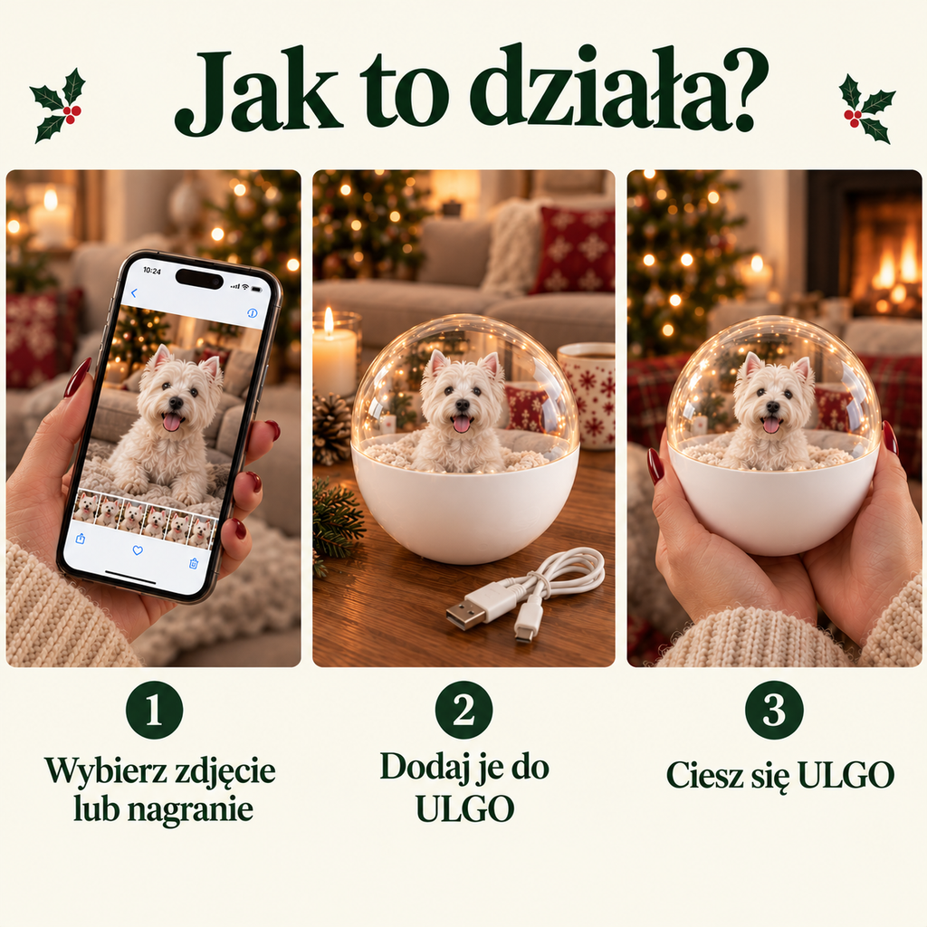 SklepULGO™ Bombka ze wspomnieniem wideo